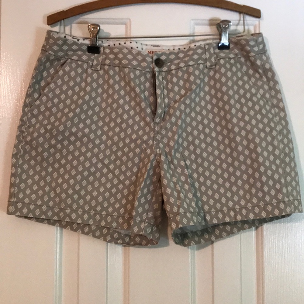 Merona Grey Patterned Shorts